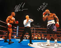 Mike Tyson & Evander Holyfield Signed 16x20 Photo (JSA & Tyson) at PristineAuction.com
