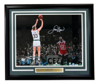 Larry Bird Signed Celtics Custom Framed Photo (PSA & Bird) at PristineAuction.com