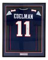 Julian Edelman Signed Custom Framed Jersey (JSA) at PristineAuction.com