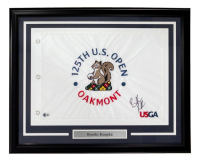 Brooks Koepka Signed 125th PGA US Open Custom Framed Golf Flag (Beckett) at PristineAuction.com