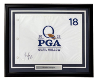 Brooks Koepka Signed 2025 PGA Championship Custom Framed Golf Flag (JSA) at PristineAuction.com