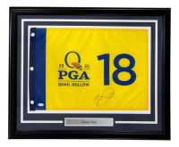Jason Day Signed 2025 PGA Championship Custom Framed Golf Flag (JSA) at PristineAuction.com