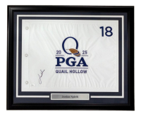 Jordan Spieth Signed 2025 PGA Championship Custom Framed Golf Flag (JSA) at PristineAuction.com