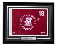 Ludvig Aberg Signed 125th PGA US Open Custom Framed Golf Flag (Beckett) at PristineAuction.com