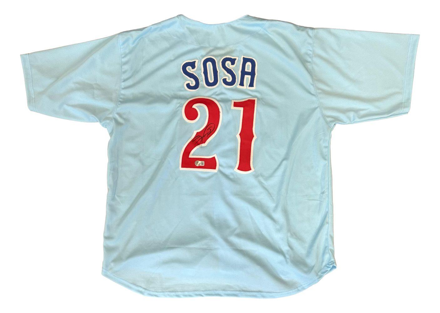 Sammy Sosa Signed Jersey (Beckett) at PristineAuction.com Sammy Sosa Signed Jersey (Beckett) at PristineAuction.com