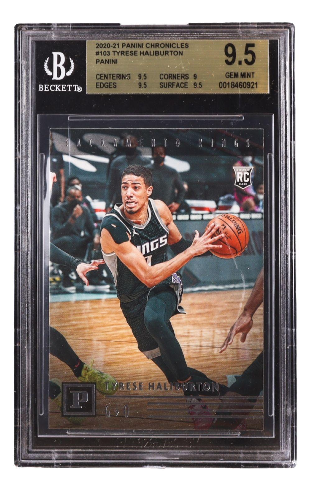 Tyrese Haliburton 2020-21 Panini Chronicles #103 RC (BGS 9.5) at PristineAuction.com Tyrese Haliburton 2020-21 Panini Chronicles #103 RC (BGS 9.5) at PristineAuction.com