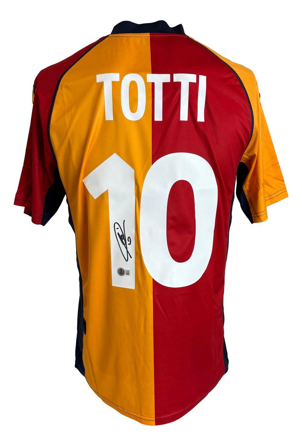 Francesco Totti Signed AS Roma Kappa Authentic Jersey (Beckett) at PristineAuction.com Francesco Totti Signed AS Roma Kappa Authentic Jersey (Beckett) at PristineAuction.com