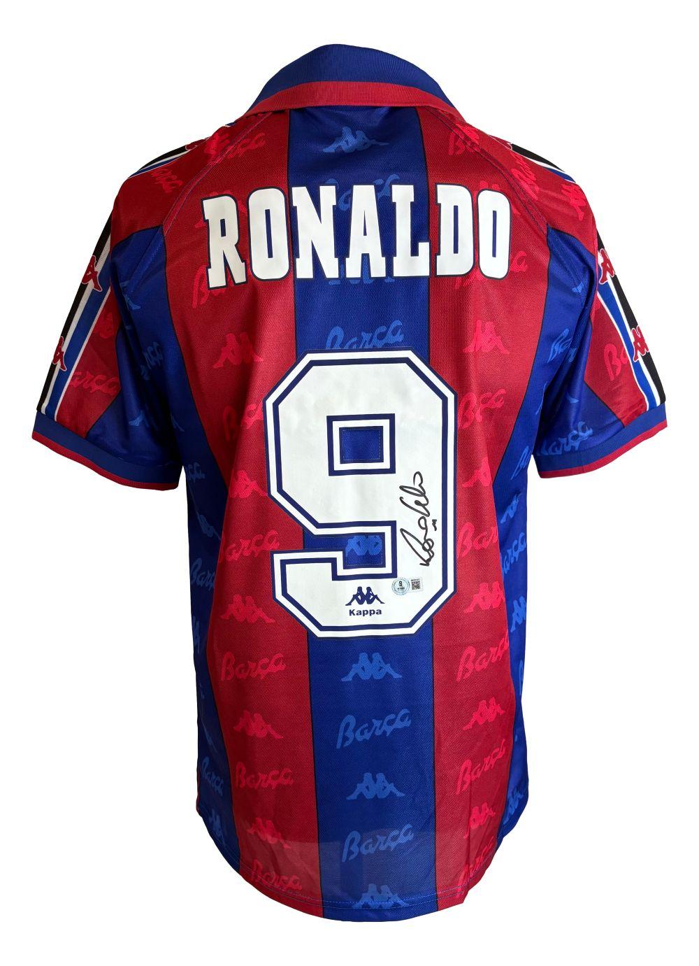 Ronaldo Signed Barcelona Kappa Authentic Jersey (Beckett) at PristineAuction.com Ronaldo Signed Barcelona Kappa Authentic Jersey (Beckett) at PristineAuction.com