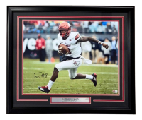 Lamar Jackson Signed Louisville Cardinals Custom Framed Photo (Beckett) at PristineAuction.com