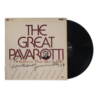 Luciano Pavarotti Signed "The Great Pavarotti" Vinyl Record Album (PSA) at PristineAuction.com