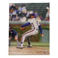 Dwight "Doc" Gooden Signed Mets 11x14 Photo Inscribed "Mets 2010 H.O.F." (Beckett) at PristineAuction.com