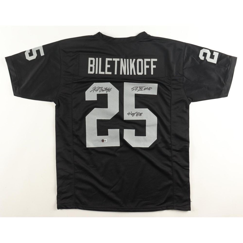 Fred Biletnikoff Signed Jersey Inscribed "SB XI MVP" & "HOF 88" (Beckett) at PristineAuction.com