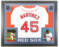 Pedro Martinez Signed Custom Framed Jersey Display (Beckett) at PristineAuction.com