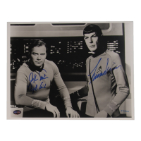 William Shatner & Leonard Nimoy Signed LE "Star Trek" 11x14 Photo with Character Name Inscriptions (PSA) at PristineAuction.com
