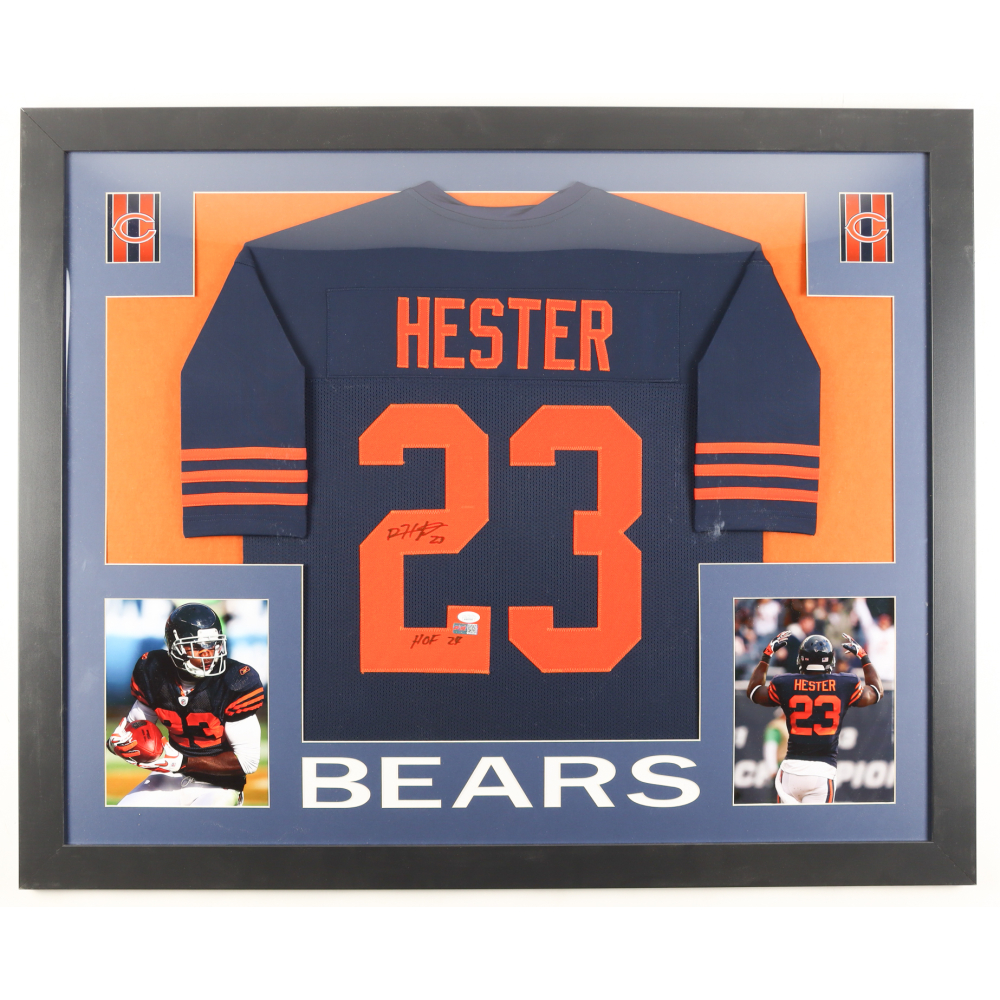 Devin Hester Signed Custom Framed Jersey Display Inscribed "HOF 24" (JSA & PIA) at PristineAuction.com