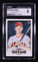 Shohei Ohtani 2018 Topps Gallery #116 RC (CGC 9) at PristineAuction.com