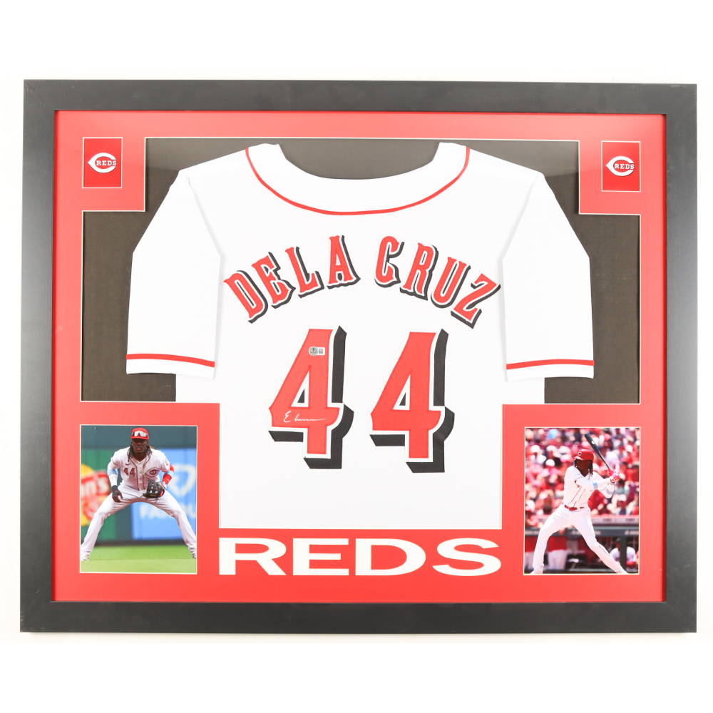 Elly De La Cruz Signed Custom Framed Jersey Display (Beckett) at PristineAuction.com