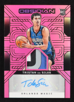Tristan da Silva 2024-25 Panini Obsidian Rookie Jersey Ink Electric Etch Pink Flood #7 #17/49 RC at PristineAuction.com