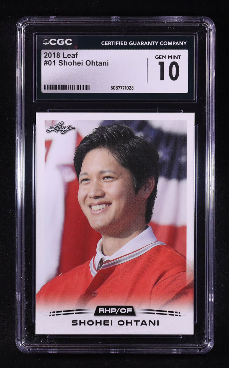 Shohei Ohtani 2018 Leaf Ohtani Retail #01 RC (CGC 10) at PristineAuction.com Shohei Ohtani 2018 Leaf Ohtani Retail #01 RC (CGC 10) at PristineAuction.com