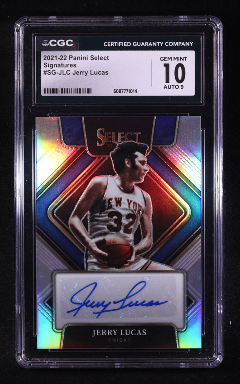 Jerry Lucas 2021-22 Select Signatures #27 #003/249 (CGC 10 | Autograph Graded 9) at PristineAuction.com Jerry Lucas 2021-22 Select Signatures #27 #003/249 (CGC 10 | Autograph Graded 9) at PristineAuction.com