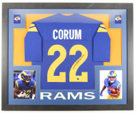 Blake Corum Signed Custom Framed Jersey (Beckett) at PristineAuction.com