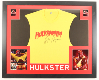 Hulk Hogan Signed Custom Framed "Hulkamania" T-Shirt Display (PIA) at PristineAuction.com