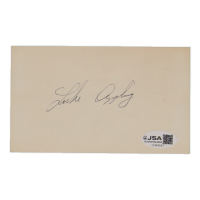 Luke Appling Signed Index Card (JSA) at PristineAuction.com