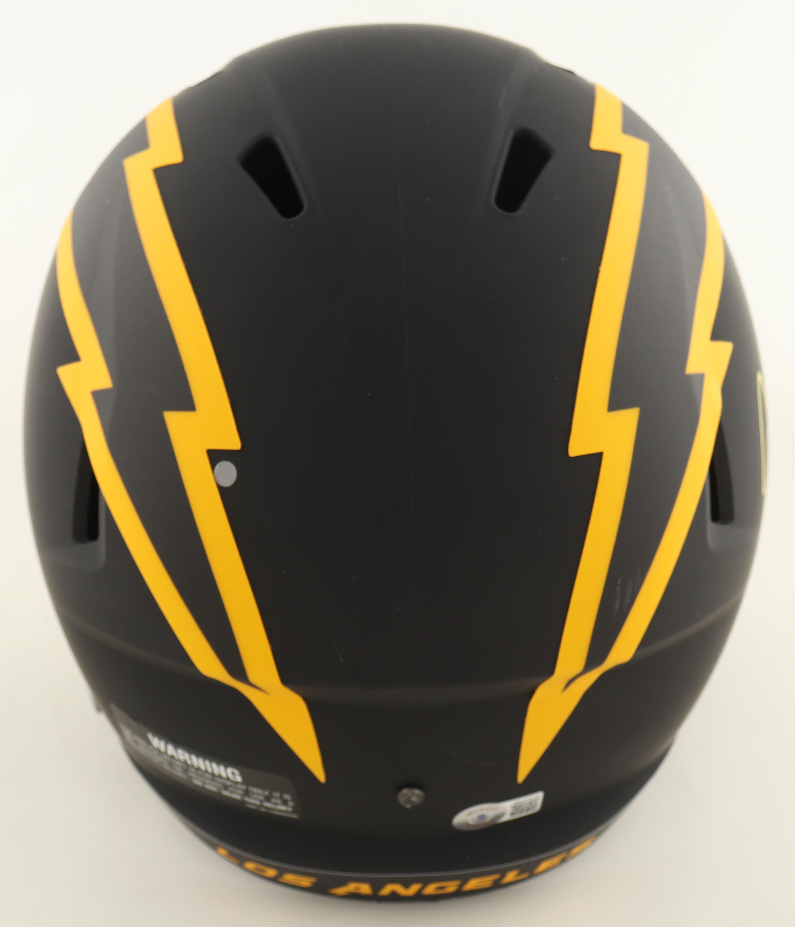 Justin Herbert Signed Chargers Full-Size Eclipse Alternate Speed Helmet Inscribed "2020 NFL ROY" (Beckett) at PristineAuction.com Justin Herbert Signed Chargers Full-Size Eclipse Alternate Speed Helmet Inscribed "2020 NFL ROY" (Beckett) at PristineAuction.com