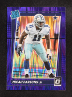 Micah Parsons 2021 Donruss Optic Purple Shock #245 RR RC at PristineAuction.com