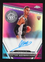 Victor Wembanyama 2023-24 Topps Chrome Rookie Autographs Refractors #CRAVW RC at PristineAuction.com