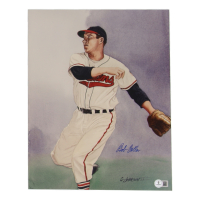 Bob Feller Signed Indians 11x14 Photo (Beckett) at PristineAuction.com