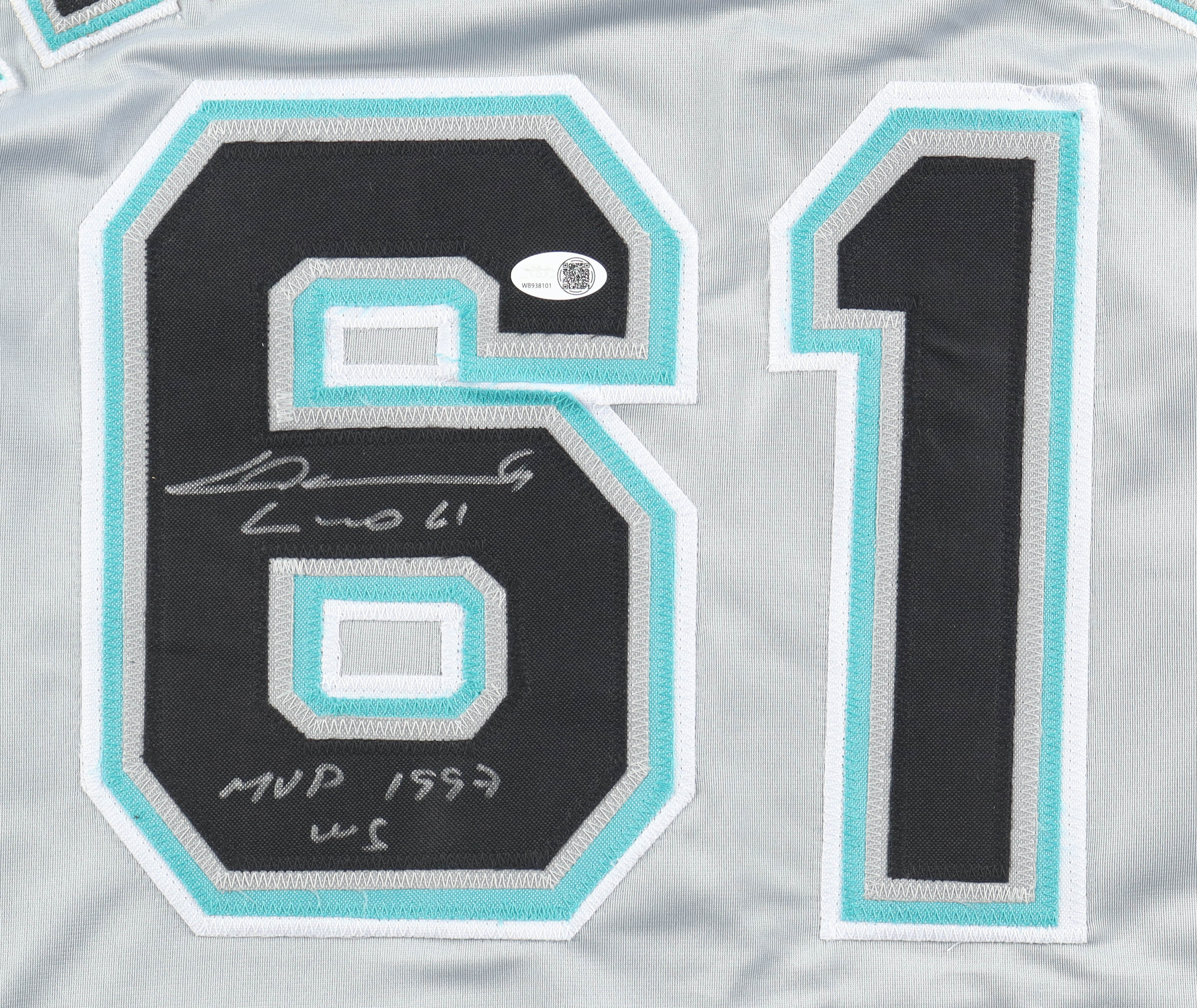 Livan Hernandez Signed Jersey Inscribed "MVP 1997 WS" (JSA) at PristineAuction.com Livan Hernandez Signed Jersey Inscribed "MVP 1997 WS" (JSA) at PristineAuction.com