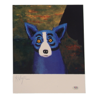 George Rodrigue Signed "Blue Dog" 9.5x12 Art Print (PSA) at PristineAuction.com