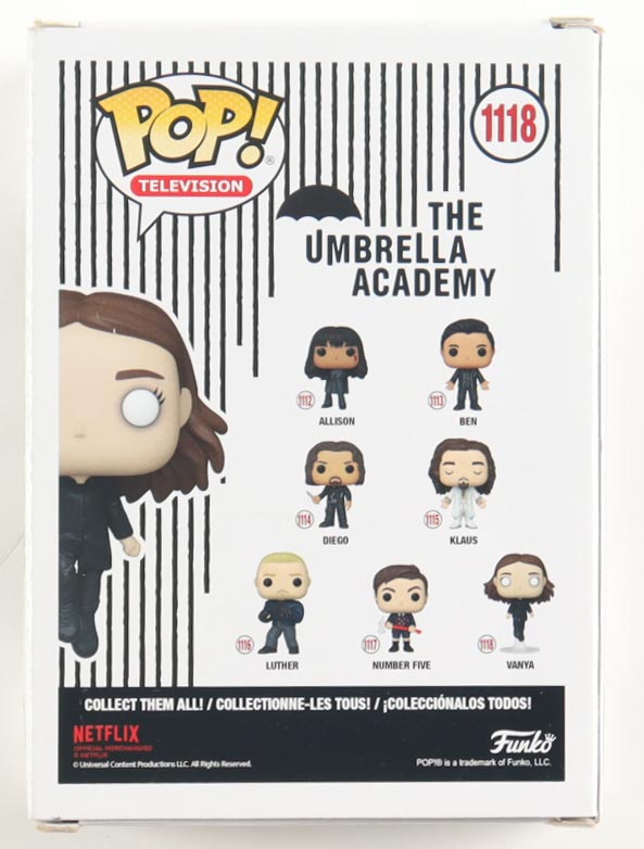 Elliot Page Signed "The Umbrella Academy" #1118 Vanya Funko Pop! Vinyl Figure (JSA) at PristineAuction.com Elliot Page Signed "The Umbrella Academy" #1118 Vanya Funko Pop! Vinyl Figure (JSA) at PristineAuction.com