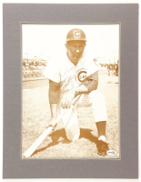 Ron Santo Signed Cubs Custom Matted Photo Inscribed "Best of Luck" (JSA) at PristineAuction.com