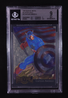 Captain America 1995 Marvel Metal Blaster Gold #2 (BGS 9) at PristineAuction.com