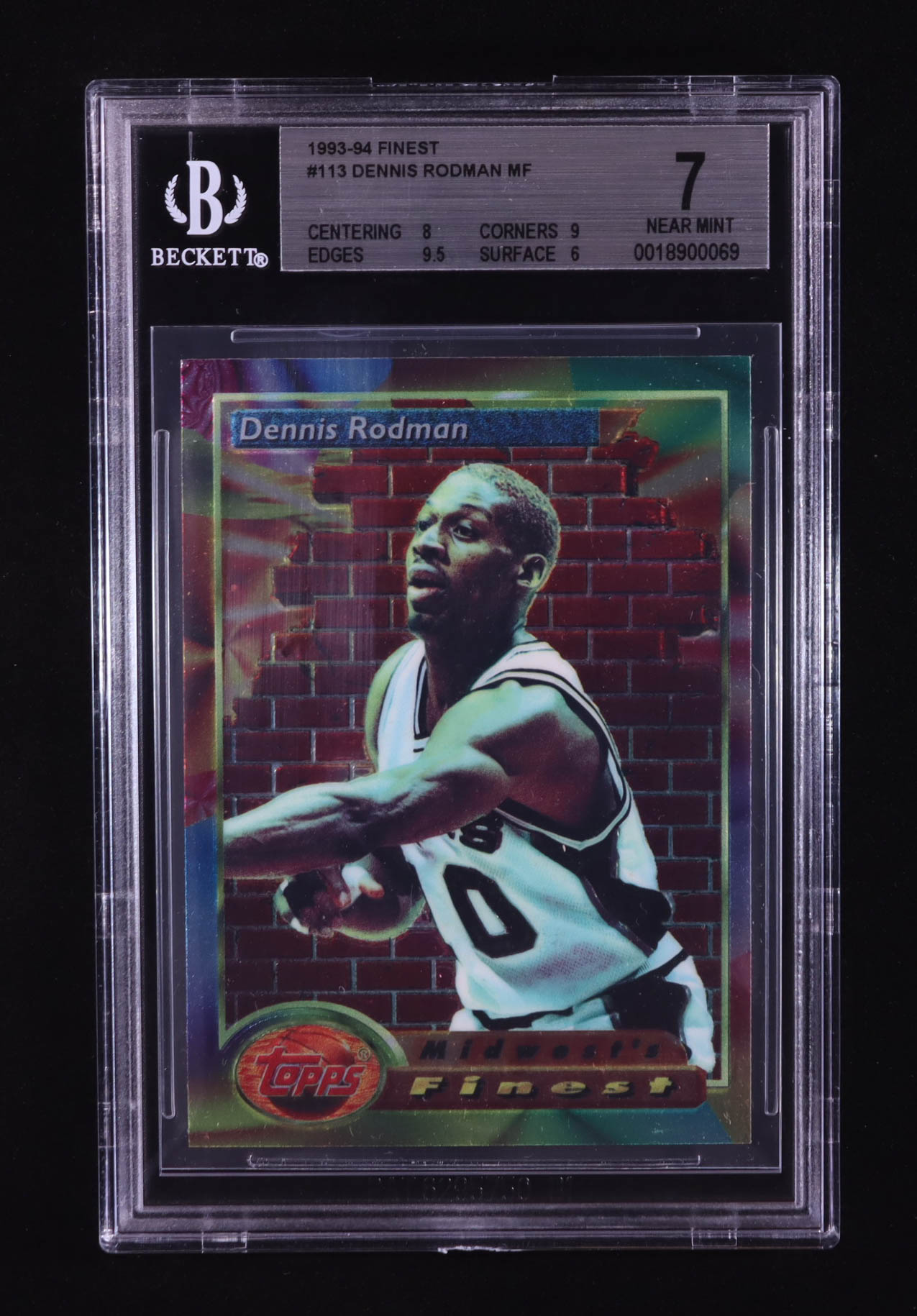 Dennis Rodman 1993-94 Topps Midwest's Finest #113 (BGS 7) at PristineAuction.com Dennis Rodman 1993-94 Topps Midwest's Finest #113 (BGS 7) at PristineAuction.com