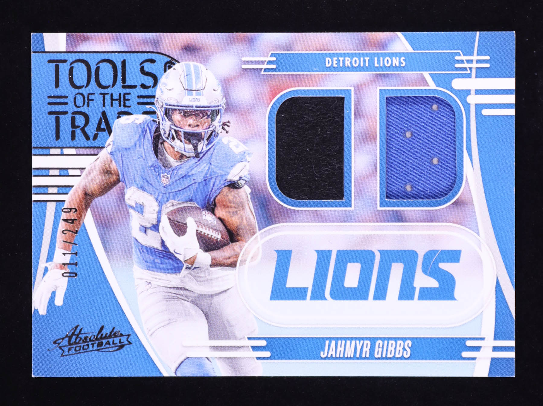 Jahmyr Gibbs 2025 Absolute Tools of the Trade Double #17 #11/249 at PristineAuction.com Jahmyr Gibbs 2025 Absolute Tools of the Trade Double #17 #11/249 at PristineAuction.com