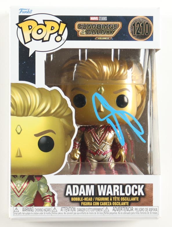 Will Poulter Signed "Guardians of the Galaxy Volume 3" #1210 Adam Warlock Funko Pop! Vinyl Figure (JSA) at PristineAuction.com Will Poulter Signed "Guardians of the Galaxy Volume 3" #1210 Adam Warlock Funko Pop! Vinyl Figure (JSA) at PristineAuction.com