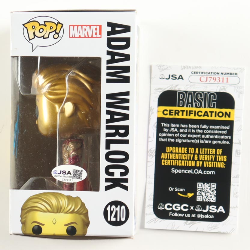 Will Poulter Signed "Guardians of the Galaxy Volume 3" #1210 Adam Warlock Funko Pop! Vinyl Figure (JSA) at PristineAuction.com Will Poulter Signed "Guardians of the Galaxy Volume 3" #1210 Adam Warlock Funko Pop! Vinyl Figure (JSA) at PristineAuction.com
