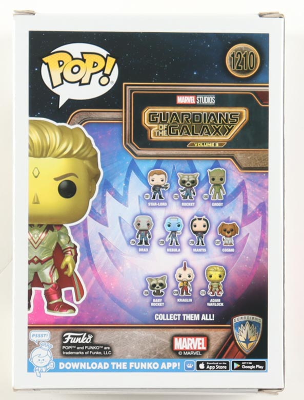 Will Poulter Signed "Guardians of the Galaxy Volume 3" #1210 Adam Warlock Funko Pop! Vinyl Figure (JSA) at PristineAuction.com Will Poulter Signed "Guardians of the Galaxy Volume 3" #1210 Adam Warlock Funko Pop! Vinyl Figure (JSA) at PristineAuction.com