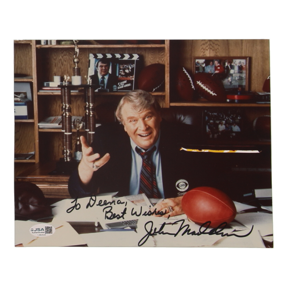 John Madden Signed 8x10 Photo Inscribed "Best Wishes" (JSA) at PristineAuction.com
