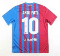Ansu Fati Signed F. C. Barcelona Nike Authentic Jersey (Beckett) at PristineAuction.com