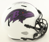Rashod Bateman Signed Ravens Full-Size Lunar Eclipse Alternate Speed Helmet (Schwartz) at PristineAuction.com