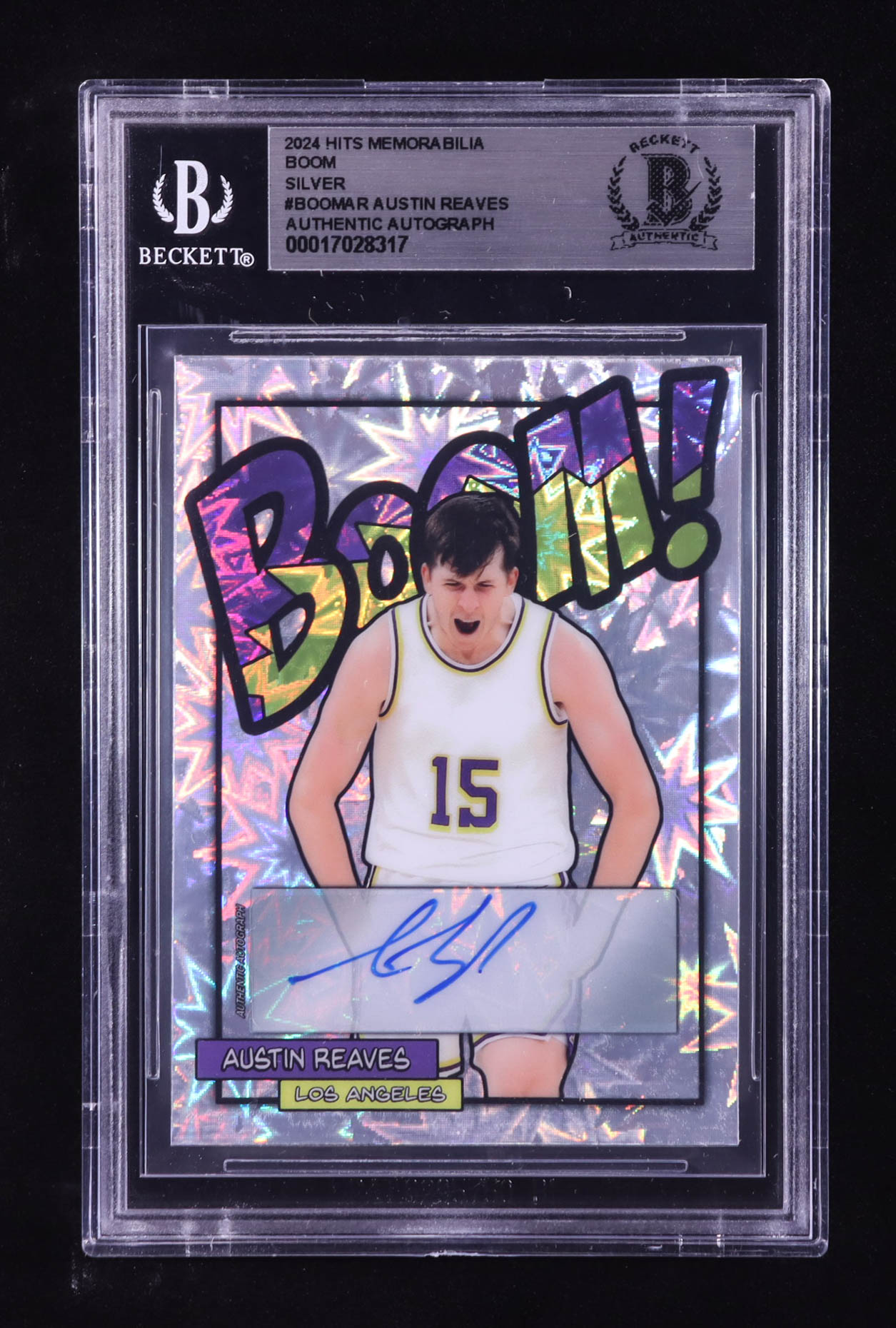 Austin Reaves Signed 2024 Hits Memorabilia Boom Silver #BOOMAR #16/20 (BGS) at PristineAuction.com Austin Reaves Signed 2024 Hits Memorabilia Boom Silver #BOOMAR #16/20 (BGS) at PristineAuction.com