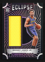 Bronny James Jr. 2024-25 Panini Obsidian Eclipse Materials #18 #156/249 RC at PristineAuction.com