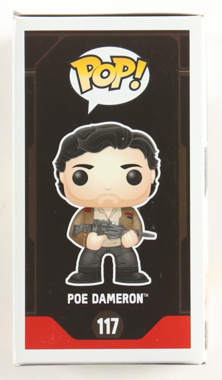 Oscar Isaac Signed "Star Wars" #117 Poe Dameron Funko Pop! Vinyl Figure (JSA) at PristineAuction.com Oscar Isaac Signed "Star Wars" #117 Poe Dameron Funko Pop! Vinyl Figure (JSA) at PristineAuction.com