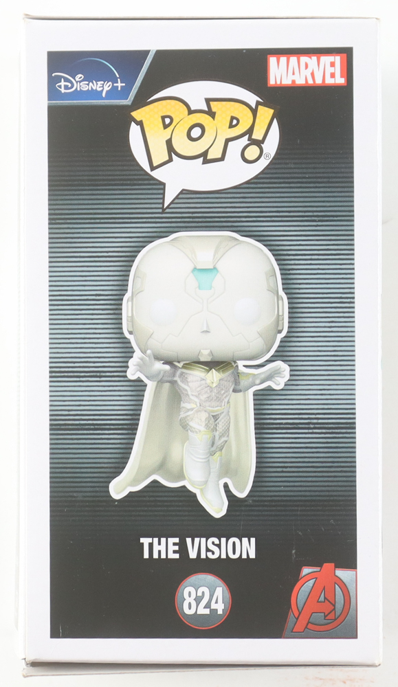 Paul Bettany Signed "WandaVision" #824 The Vision Bobble-Head Funko Pop! Vinyl Figure (Beckett) at PristineAuction.com Paul Bettany Signed "WandaVision" #824 The Vision Bobble-Head Funko Pop! Vinyl Figure (Beckett) at PristineAuction.com