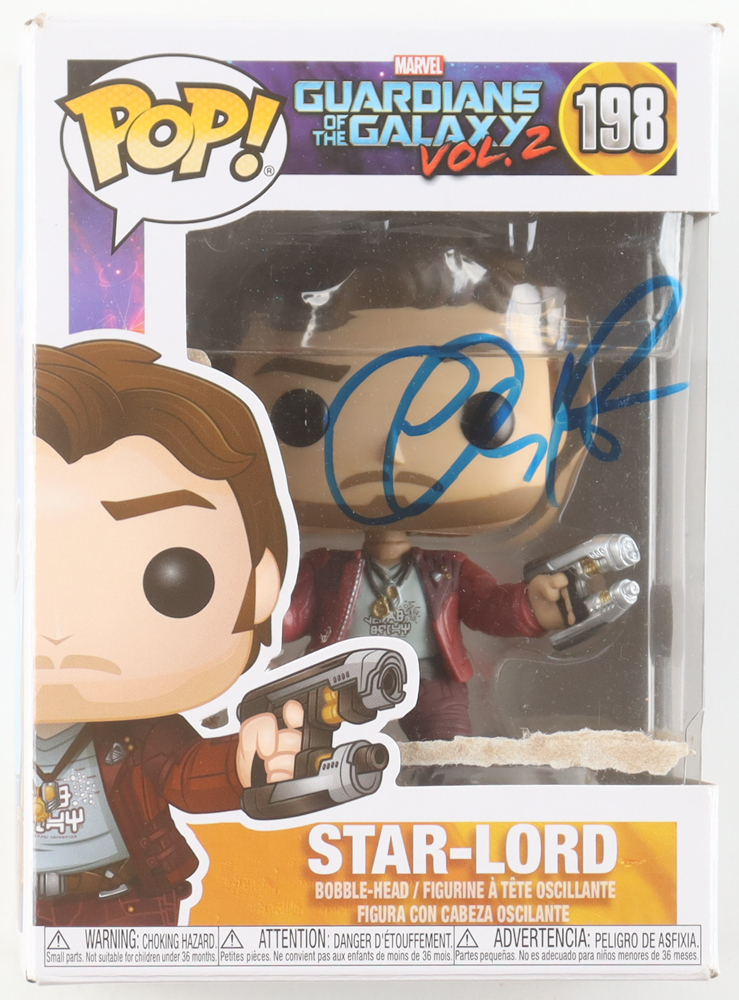 Chris Pratt Signed "Guardians of the Galaxy Vol. 2" #198 Star-Lord Funko Pop! Bobble-Head Vinyl Figure (Beckett) at PristineAuction.com Chris Pratt Signed "Guardians of the Galaxy Vol. 2" #198 Star-Lord Funko Pop! Bobble-Head Vinyl Figure (Beckett) at PristineAuction.com