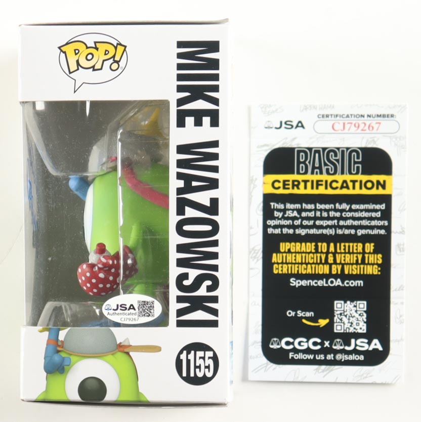 Billy Crystal Signed "Monsters Inc." #1155 Mike Wazowski Funko Pop! Vinyl Figure (JSA) at PristineAuction.com Billy Crystal Signed "Monsters Inc." #1155 Mike Wazowski Funko Pop! Vinyl Figure (JSA) at PristineAuction.com